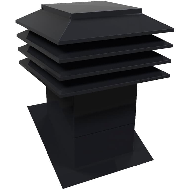 Ventilation Maximum 301 Black Slanted Roof Vent Home Hardware