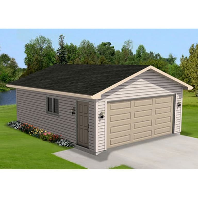 20' x 24' Gable Garage Package, with Complete Exterior Option Home