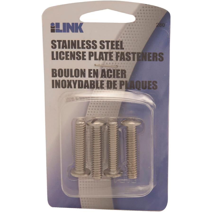 Ilink 4 Pack Stainless Steel License Plate Screws | Home Hardware