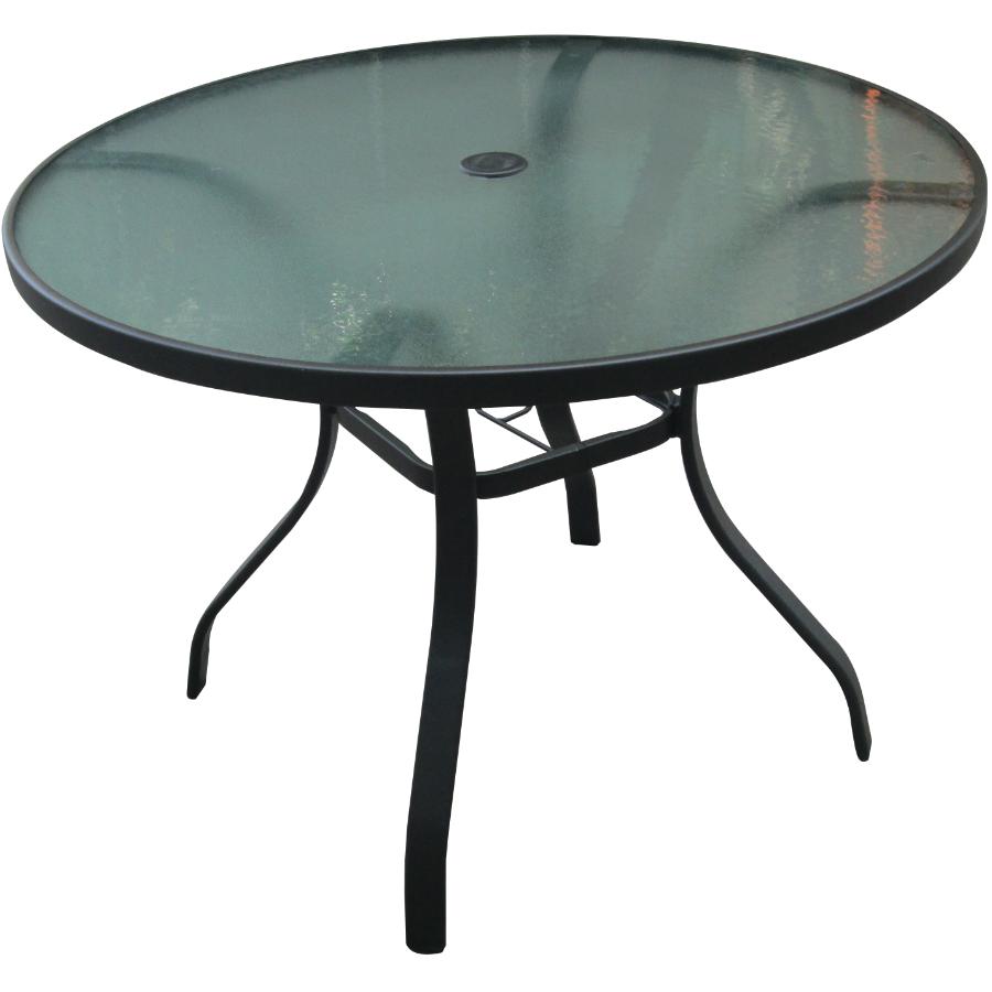 40 Hudson Round Glass Top Dining Table, Round Outdoor Dining Table Canada