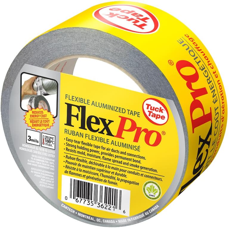 Tuck Tape 48mmx50M Flexpro Silver Duct Tape Home Hardware
