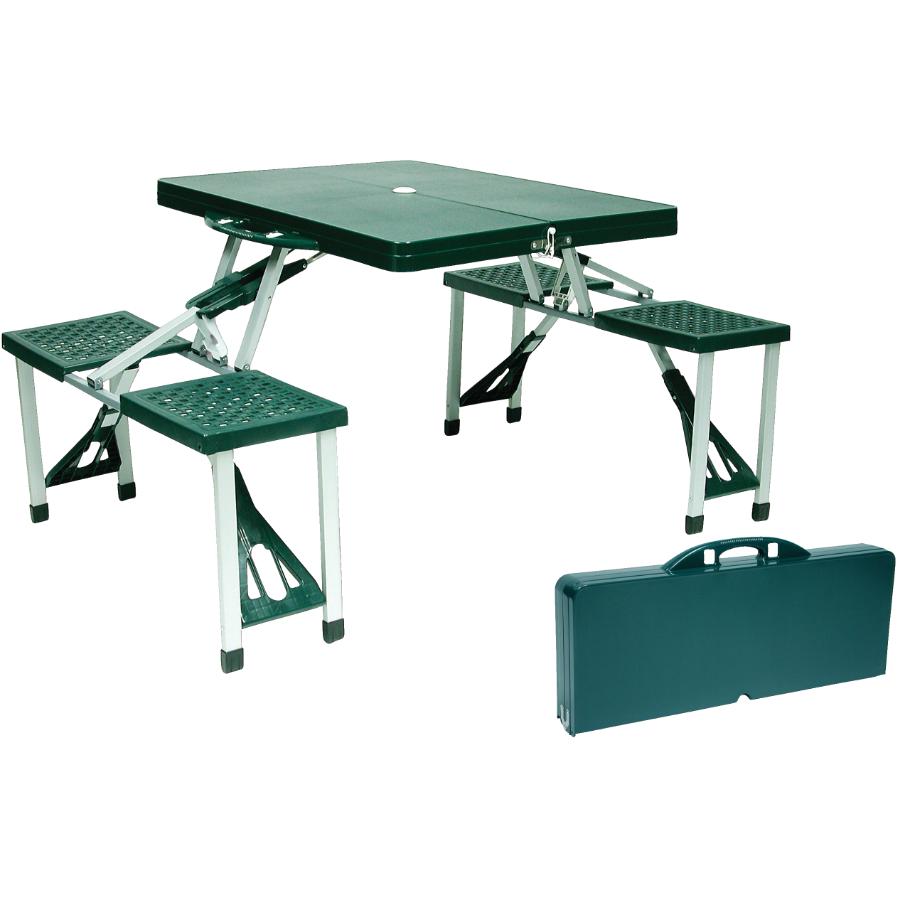 テーブル・チェア・ハンモック bonfire_go_outside SC SLIDE TOP TABLE 50 STONCEL Folding Table and Chairs Set Portable Picnic Table