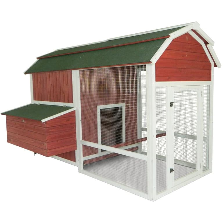 Urban Burrows Barn Style Chicken Coop With Covered Run Home Hardware