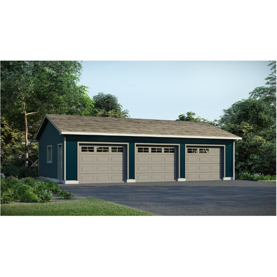 PROJECT PACKAGES 36' x 28' 3 Door Garage Package, with
