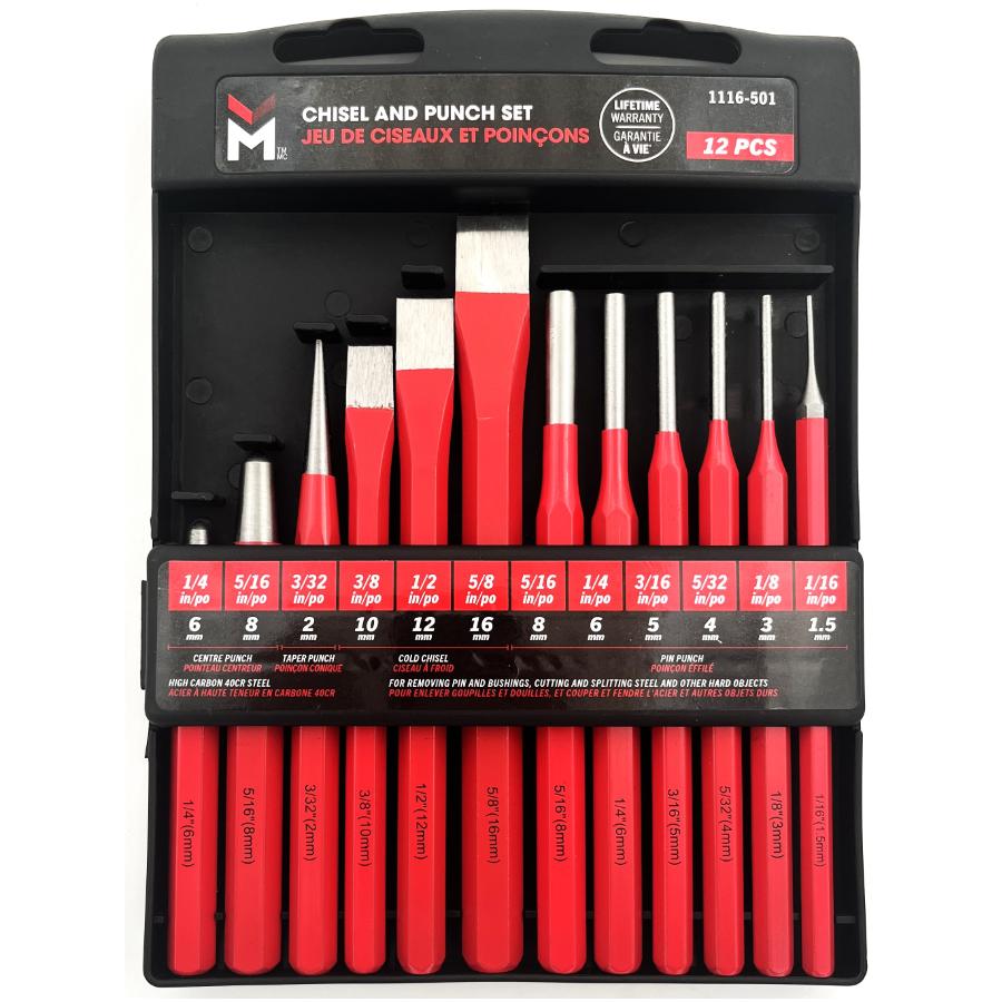 コレクション 12hpascal BENCHMARK Chisel & Punch Set | Home Hardware