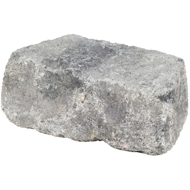 Permacon 4"x7"x111/2" Beltis Grey and Charcoal Retaining Wall Stone