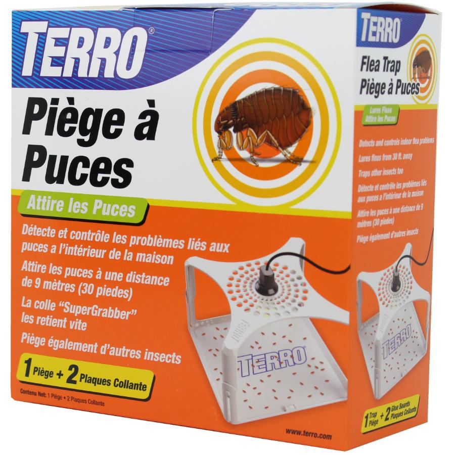 TERRO, piège à puces avec 2 planches collantes