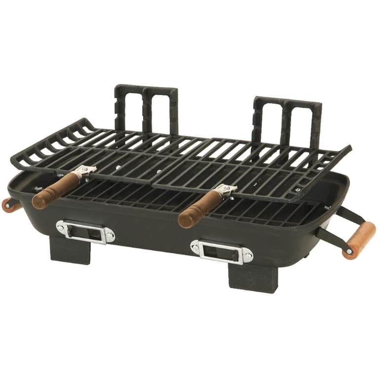 Barbecue de table Hibachi au charbon de bois en fonte, 157 pouces