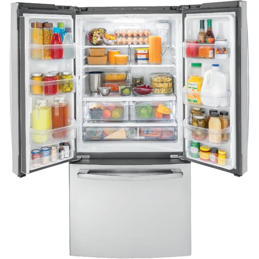 Ge 33 Inch Stainless Steel French Door Refrigerator Gwe19jslss Home Hardware