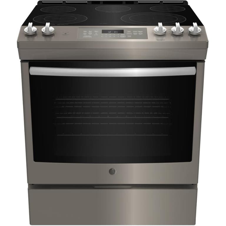 Ge 30" Slate Self Cleaning Smooth Top Electric Range Home Hardware