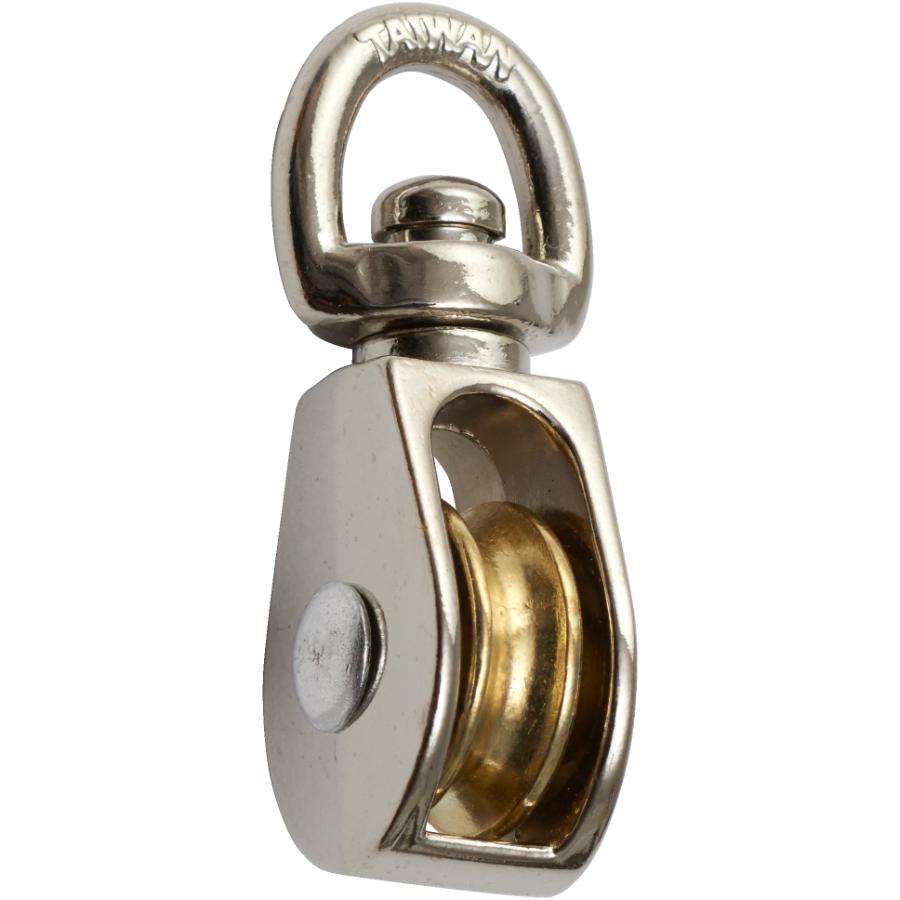 3/4" Swivel Eye Single Pulley Nickel Home Hardware