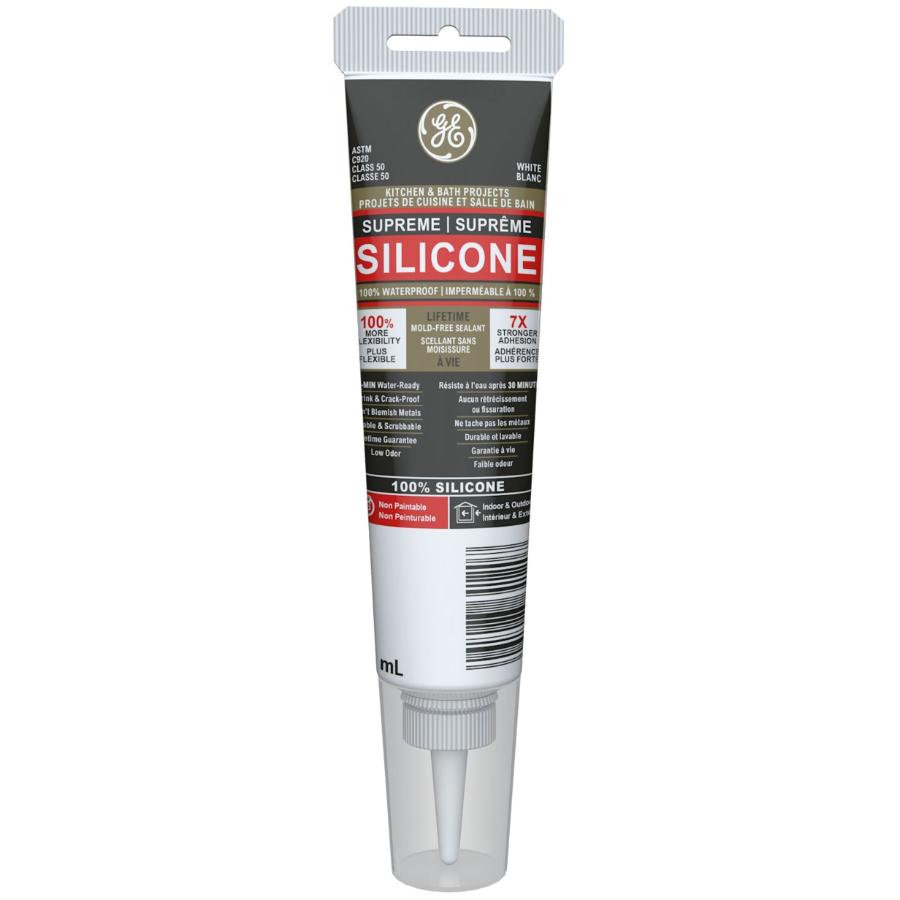 Kitchen & Bath Supreme Silicone Sealant White, 82.8 ml Home Hardware