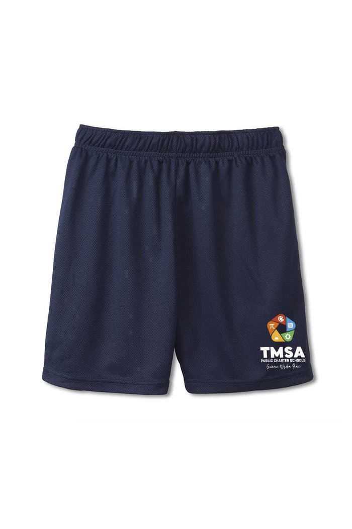 Front view of T.M.S.A. performance mesh short of  TMSA Performance Mesh Short