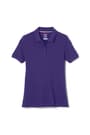 Front view of Short Sleeve Fitted Stretch Pique Polo (Feminine Fit) opens large image - 1 of 3