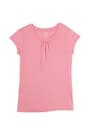 front view of  Girls Short Sleeve Crew Neck Tee Light Pink 3-Pack - 3 of 4
