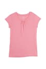 front view of  Girls Short Sleeve Crew Neck Tee Light Pink 3-Pack opens large image - 3 of 4
