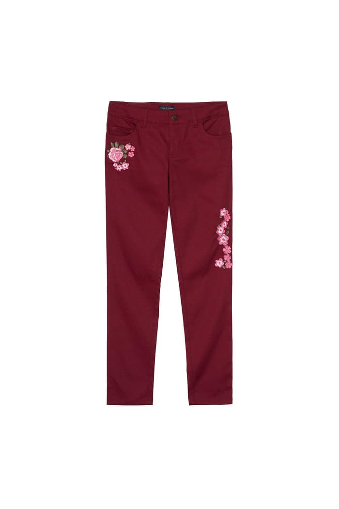 front view of  5-Pocket Embroidered Pant