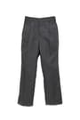front view of  Flannel Pleated Adjustable Waist Pant opens large image - 1 of 1