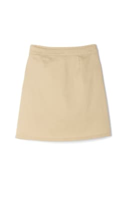 Girls Pleated Skort with Grosgrain Ribbon - French Toast