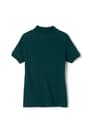 Back View of Short Sleeve Fitted Interlock Polo with Picot Collar (Feminine Fit)  - 2 of 4