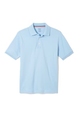 front view of  Short Sleeve Interlock Knit Polo