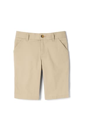 Front shot of  Girls' Stretch Twill Bermuda Short