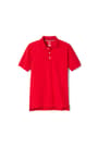 front view of  Short Sleeve Pique Polo opens large image - 1 of 2