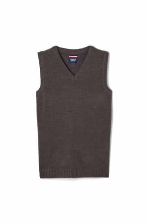French Toast Little Boys Ribbed & Contrast Edge V-Neck Sweater Vest 