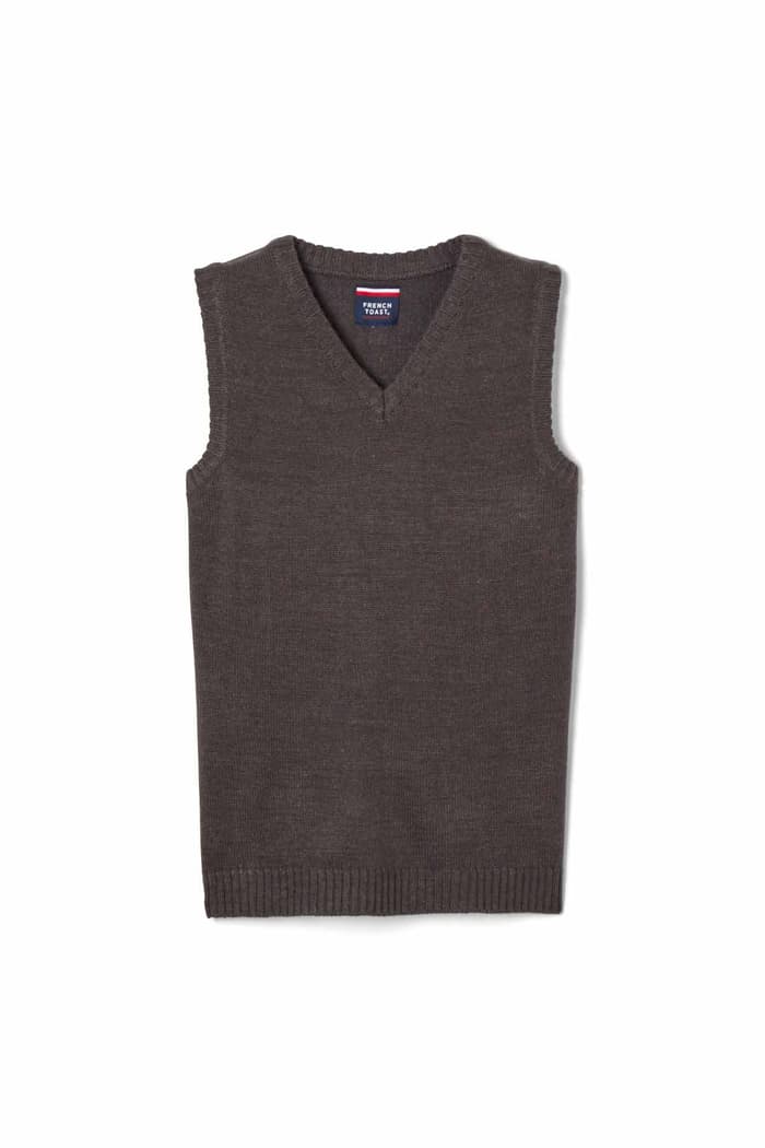Burgundy French Toast School Uniform Boys V-Neck Sweater Vest 7