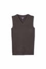 front view of  V-Neck Sweater Vest opens large image - 1 of 2