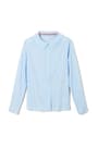 Long Sleeve Peterpan Collar Blouse with embroidered logo [TX083