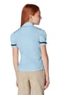 back on figure view of  Short Sleeve Ribbon Bow Blouse opens large image - 3 of 3