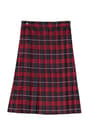 front view of  Below the Knee Plaid Pleated Skirt opens large image - 1 of 1