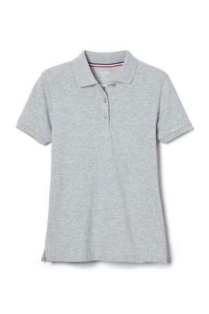 front view of  Porter Gaud Short Sleeve Stretch Pique Polo (Feminine Fit)