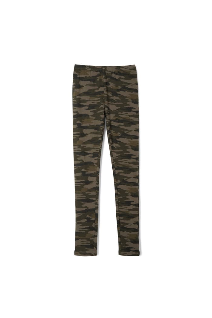 front view of  Camo Printed Legging