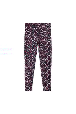 front view of  Navy Flower Printed Legging