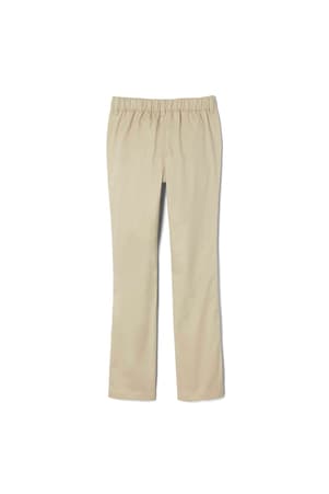 back view of  Girls' Adaptive Twill Straight Leg Pant