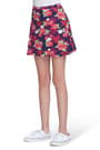 front view of  Pink Flower Printed Skort opens large image - 1 of 2