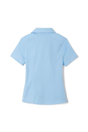 back view of  Short Sleeve Stretch Blouse