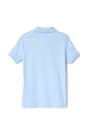 Back View of Short Sleeve Interlock Polo with Picot Collar (Feminine Fit) opens large image - 2 of 4