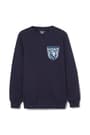 Front view of Durham crewneck fleece sweatshirt