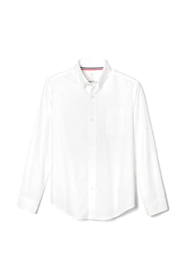 front view of  Adult Long Sleeve Oxford Shirt