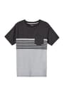 front view of  Colorblock Striped Tee opens large image - 1 of 1