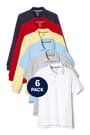 Front view of 6-Pack Pique Polo Bundle (Co-Ed) opens large image - 1 of 1