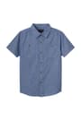 front view of  Short Sleeve Chambray Shirt opens large image - 1 of 1