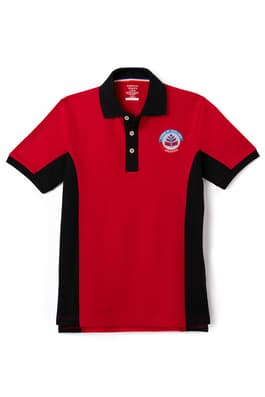 front view of  Memphis School Of Excellence Short Sleeve Pique Polo
