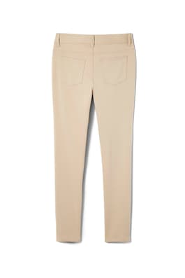back view of  Girls' Slim Fit Stretch Ponte Pant