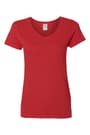 front view of  Adult Heavy Cotton Womens V-Neck Tee opens large image - 1 of 3