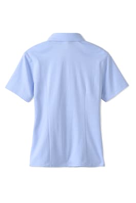  of Short Sleeve Knit Oxford Blouse with Success Academy Logo 