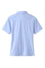 Back View of Short Sleeve Knit Oxford Blouse with Success Academy Logo opens large image - 2 of 2